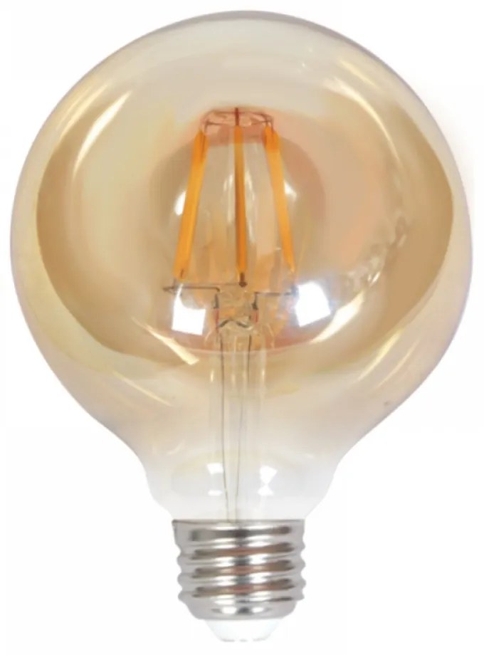 InLight Ε27 LED Filament G125 10watt με μελί κάλυμμα 7.27.10.28.1