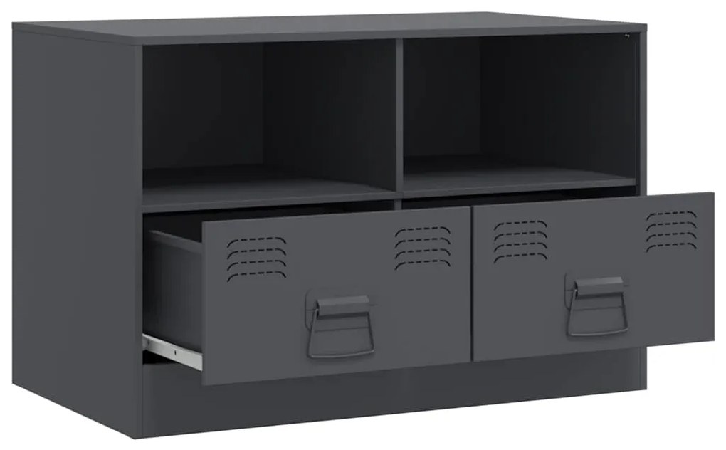vidaXL Έπιπλο Τηλεόρασης Ανθρακί 67x39x44 εκ. από Χάλυβα