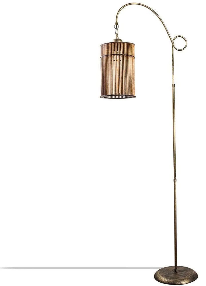 Φωτιστικό Δαπέδου Cylinder 390FLH2199 20x20x160cm 1xE27 40W Antique Gold Opviq