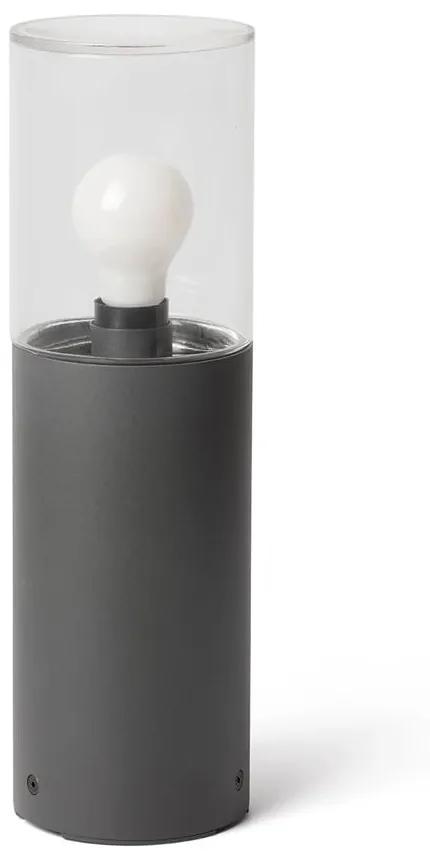Φωτιστικό Δαπέδου Kila H40cm E27 Dark Grey-Transparent Faro Barcelona