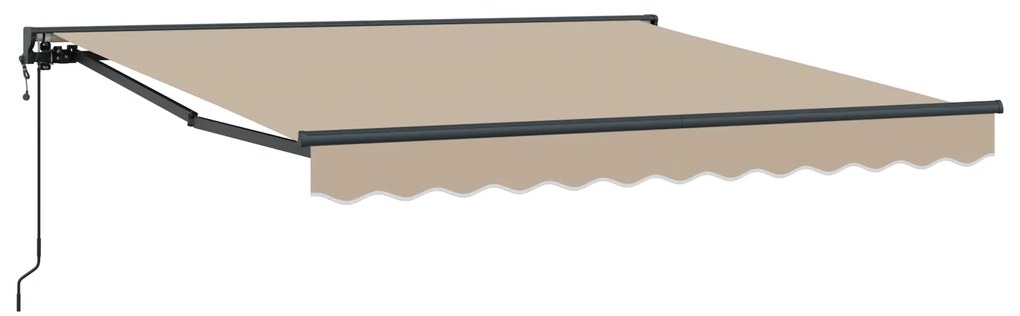 vidaXL Σκηνίτσα Αναδιπλούμενη Μπεζ 350x250 εκ ύφασμα