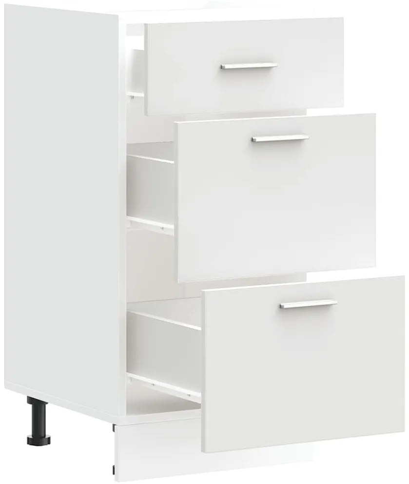 vidaXL Κάτω ντουλάπι Lyon λευκό 40x46x81,5 cm Ξύλινο μηχανουργικό ξύλο