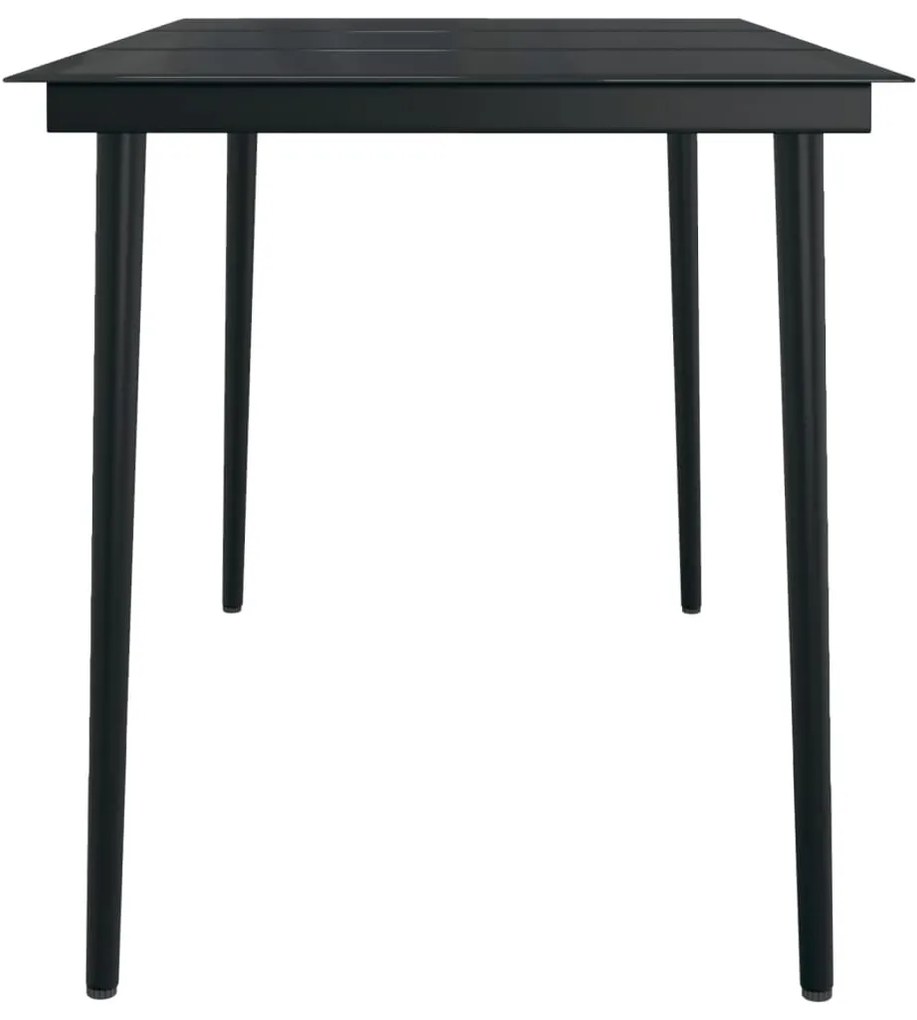 vidaXL Σετ Τραπεζαρίας Κήπου 5 Τεμαχίων Μαύρο