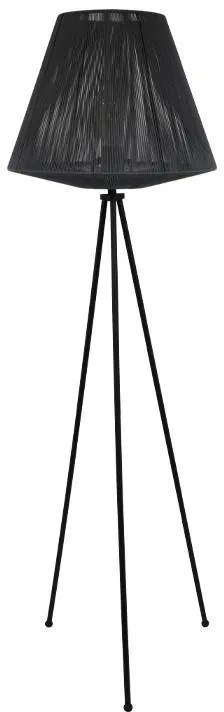 Φωτιστικό Δαπέδου Cord Fylliana Μαύρο - Γκρί 42x140 εκ. 42x42x140 εκ.