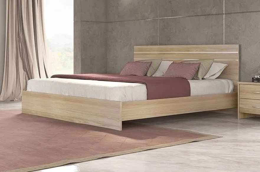 Κρεβάτι Νο1 Latte για στρώμα 160χ200 υπέρδιπλο