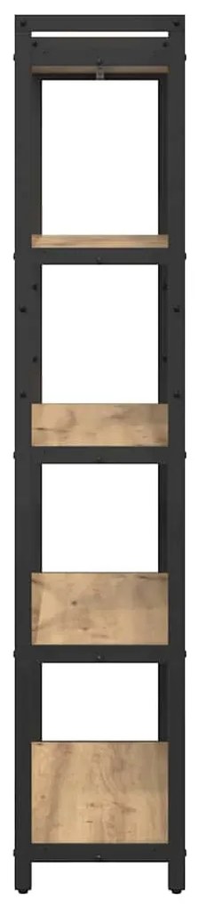 vidaXL Βιβλιοθήκη artisan δρυς 80 x 30 x 153 εκ Επεξεργασμένο ξύλο