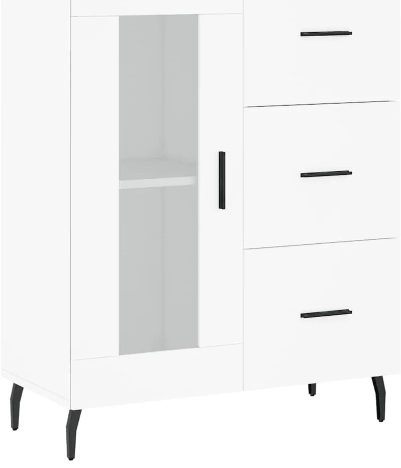 vidaXL Ντουλάπι Λευκό 69,5x34x180 εκ. από Επεξεργασμένο Ξύλο