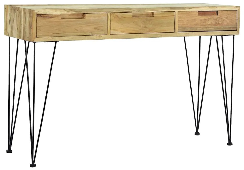 vidaXL Τραπέζι Κονσόλα 120 x 35 x 76 εκ. από Μασίφ Ξύλο Teak