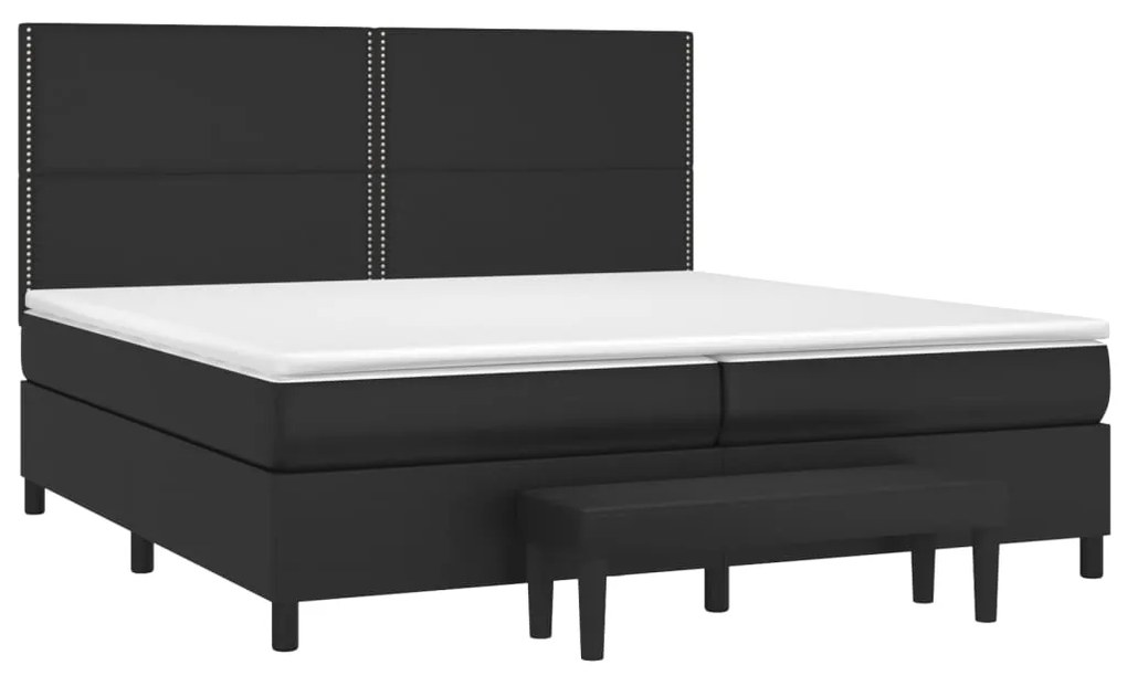 ΚΡΕΒΑΤΙ BOXSPRING ΜΕ ΣΤΡΩΜΑ ΜΑΥΡΟ 200X200 ΕΚ. ΣΥΝΘΕΤΙΚΟ ΔΕΡΜΑ 3137623