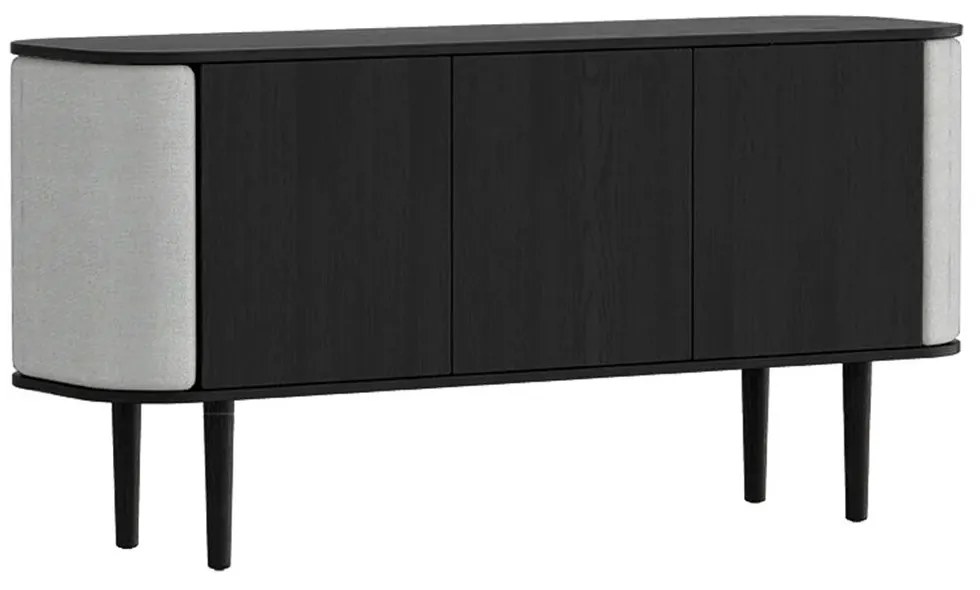 Μπουφές Treasures Horizons S 5107C709-03 150x43x75cm Black Oak-Light Grey Umage Steel,Wood