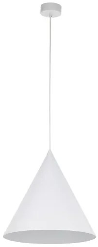 Κρεμαστό Φωτιστικό Οροφής 1xE27 Φ32cm Cono TK Lighting-10009-Λευκό 10009