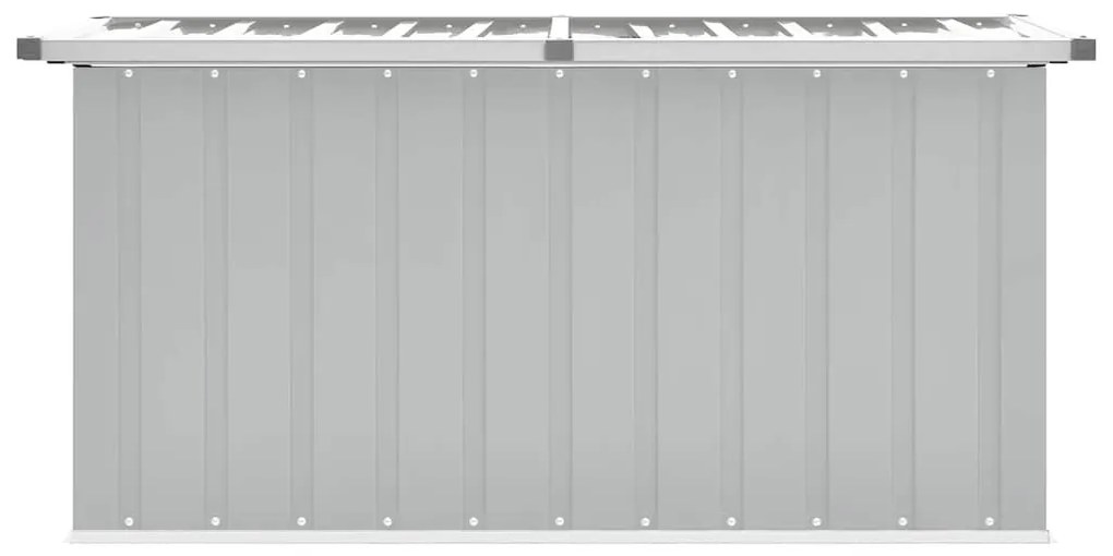vidaXL Μπαούλο Αποθήκευσης Κήπου Γκρι 129 x 67 x 65 εκ.