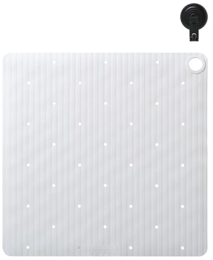 Ribb Αντιολισθητικό Πατάκι 55x55cm White with Black Hook Sealskin