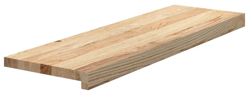 vidaXL Πατάκια Σκάλας 2 τεμ. 70x25x2 εκ. Ακατέργαστο Μασίφ Ξύλο Δρυός