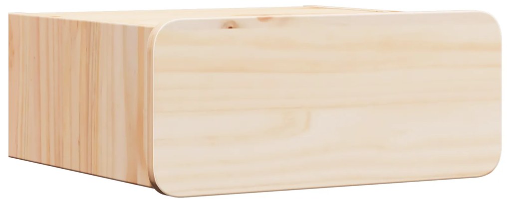 vidaXL Τοίχου Κομοδίνο Καφέ 39 x 34 x 16.5 εκ. Συμπαγές ξύλο πεύκου