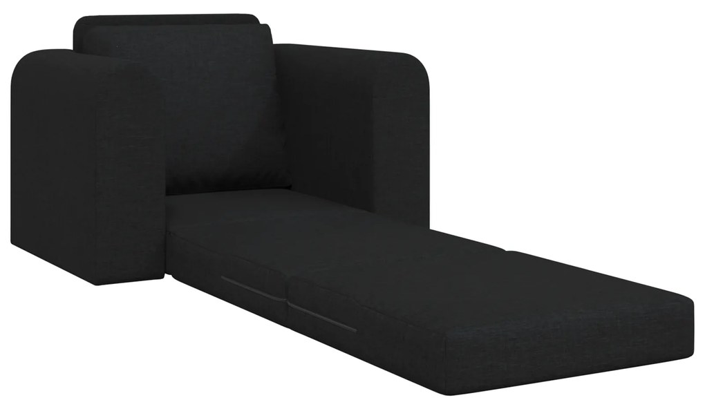vidaXL Κατώφλι Καναπές Κρεβάτι 2 σε 1 Μαύρο 98x71x83 εκ Υφασμάτινο