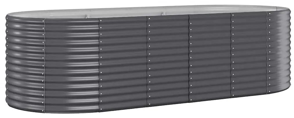 vidaXL Ζαρντινιέρα Ανθρακί 249x100x68εκ Ατσάλι με Ηλεκτρ. Βαφή Πούδρας