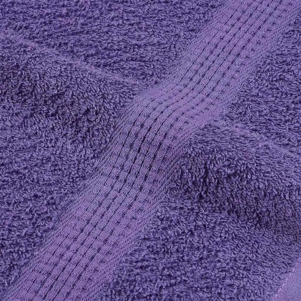 vidaXL Πετσέτες ντους 10 τεμάχια Μοβ 70x140 εκ. 360 γρ/μ² 100% Βαμβ.