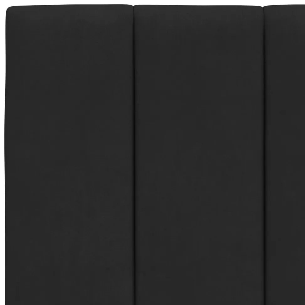 vidaXL Κρεβάτι με Στρώμα Μαύρο 180x200 εκ. Βελούδινο