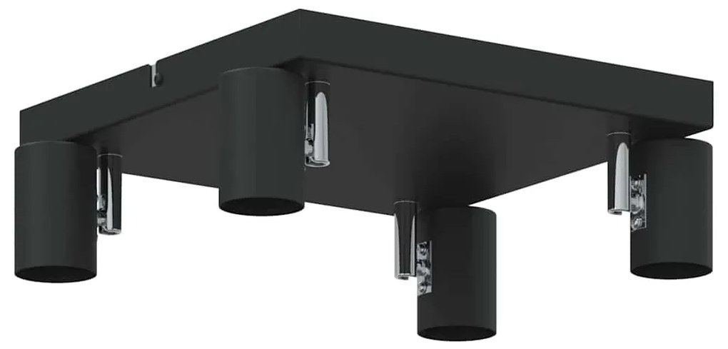 vidaXL Σποτ οροφής Μαύρο 26.5 x 26 x 11.5 εκ Ατσάλι