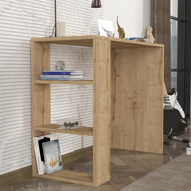 ΓΡΑΦΕΙΟ ΕΡΓΑΣΙΑΣ NETENIA MEGAPAP ΧΡΩΜΑ SAPPHIRE OAK 90X40X74ΕΚ.