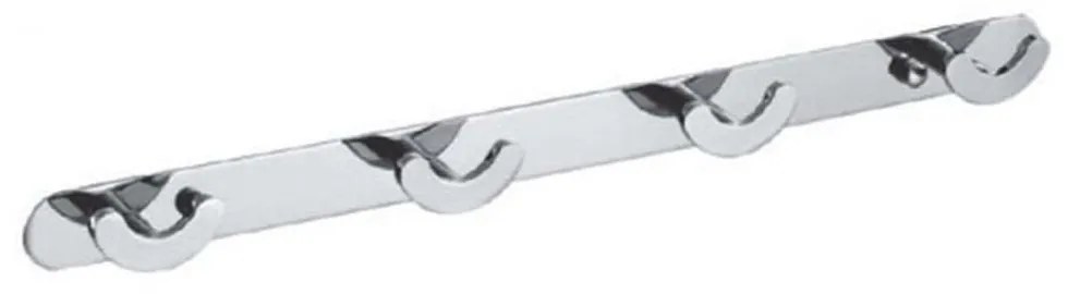 Άγκιστρο Μπάνιου 4 Θέσεων Hotel HOOK500-4 30cm Chrome Karag Metal