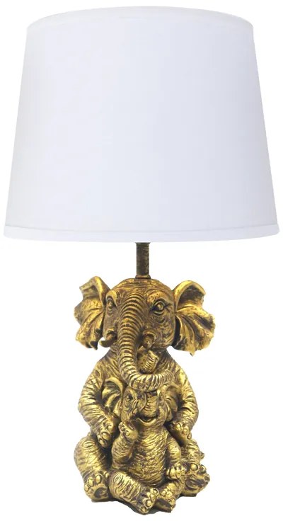 Επιτραπέζιο φωτιστικό Eliom Inart E27 χάλκινο-λευκό μέταλλο Φ25x41εκ