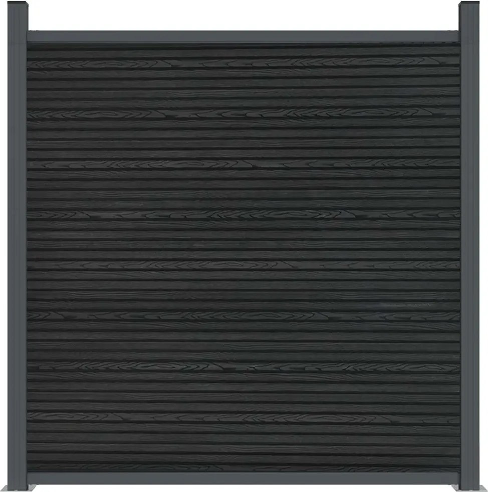 vidaXL Πάνελ Περίφραξης Γκρι 1564 x 186 εκ. από WPC