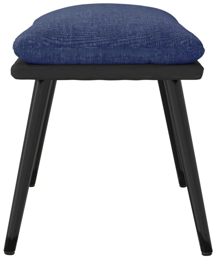 vidaXL Υποπόδιο Μπλε 45x29,5x35 εκ. Ύφασμα & Συνθετικό Δέρμα