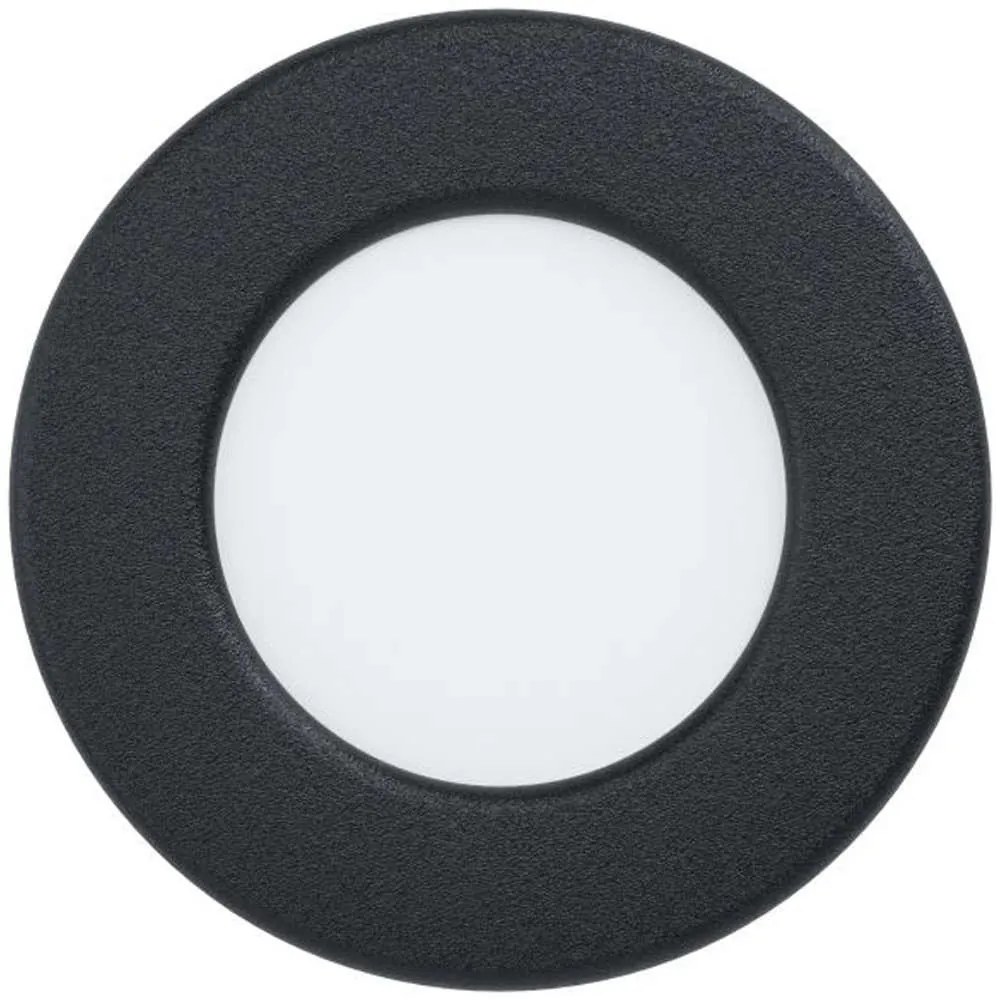 Φωτιστικό Οροφής - Σποτ 99211 Fueva Led Ø86 3000K Black Eglo Metal, Plastic
