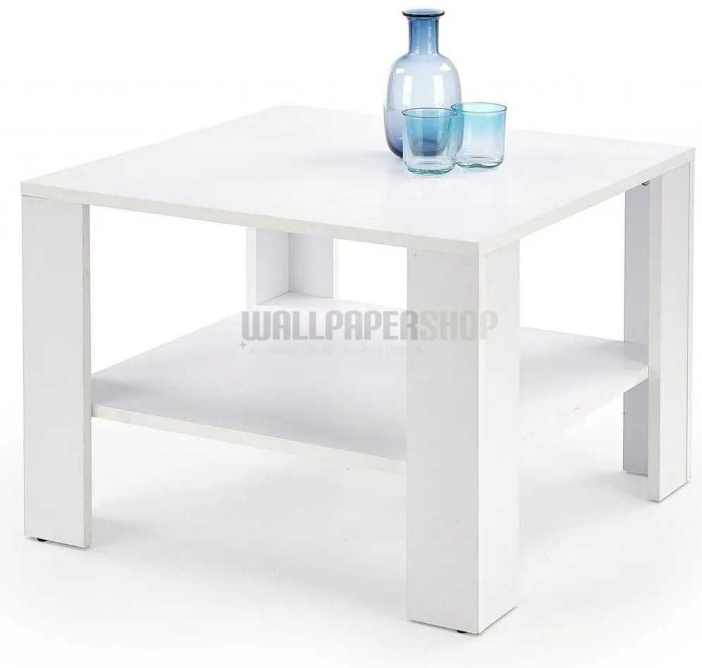 Andros Τραπεζάκι Σαλονιού Λευκό 70x70x53