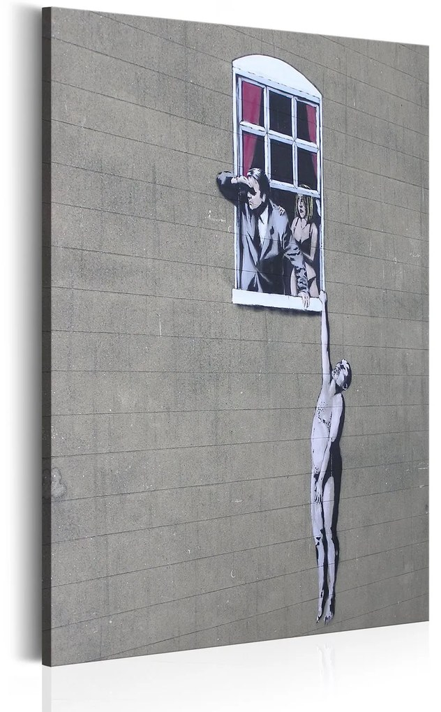 Πίνακας - Well Hung Lover by Banksy 80x120