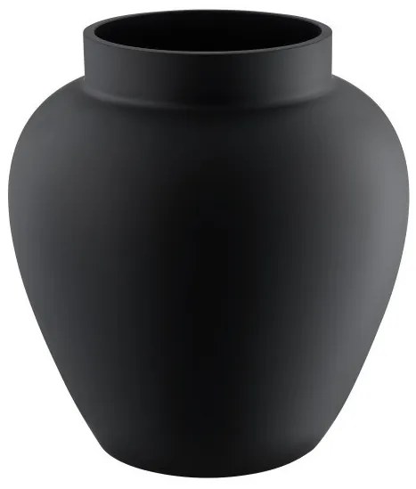 Βάζο Γυάλινο Μαύρο Σατέν Φ22cm Asindro 421209 Eglo 421209
