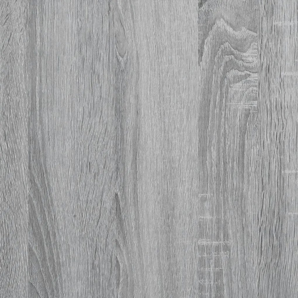 Τραπεζάκι Σαλονιού Γκρι Sonoma 100x50x40 εκ. Επ. Ξύλο &amp; Μέταλλο - Γκρι
