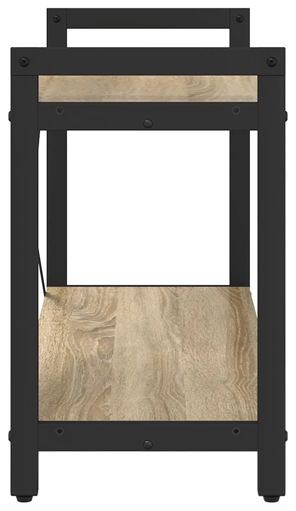vidaXL Βιβλιοθήκη Sonoma Δρυς 80 x 30 x 48.5 εκ Επεξεργασμένο ξύλο