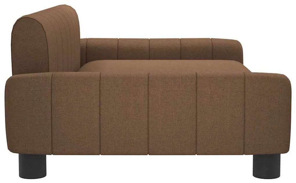 vidaXL Καναπές Παιδικός Καφέ 90 x 53 x 30 εκ. από Ύφασμα