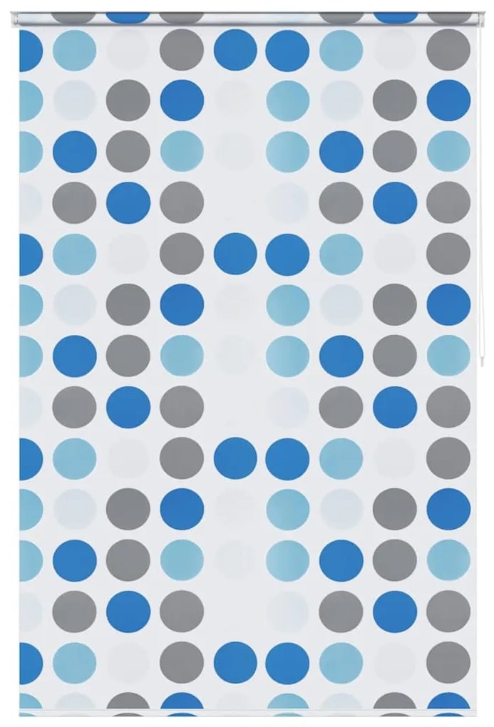 vidaXL Κουρτίνα Μπάνιου Ρολό Σχέδιο Κύκλοι 160 x 240 εκ.