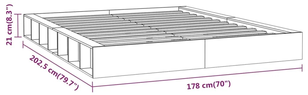 ΠΛΑΙΣΙΟ ΚΡΕΒΑΤΙΟΥ ΛΕΥΚΟ 160 X 200 ΕΚ. ΑΠΟ ΜΑΣΙΦ ΞΥΛΟ 820667