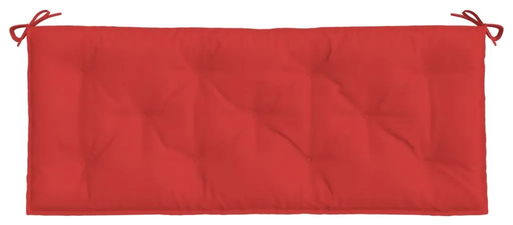 vidaXL Μαξιλάρια Πάγκου Κήπου 2 τεμ. Κόκκινο 120x50x7cm Ύφασμα Oxford