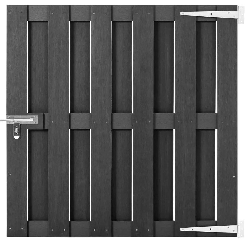 Πόρτα Φράχτη Γκρι 100 x 100 εκ. από WPC