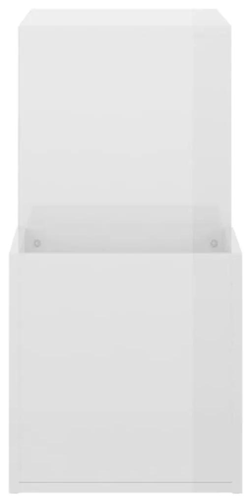 Παπουτσοθήκη Χολ Γυαλ. Λευκή 105 x 35,5 x 70 εκ από Μοριοσανίδα - Λευκό