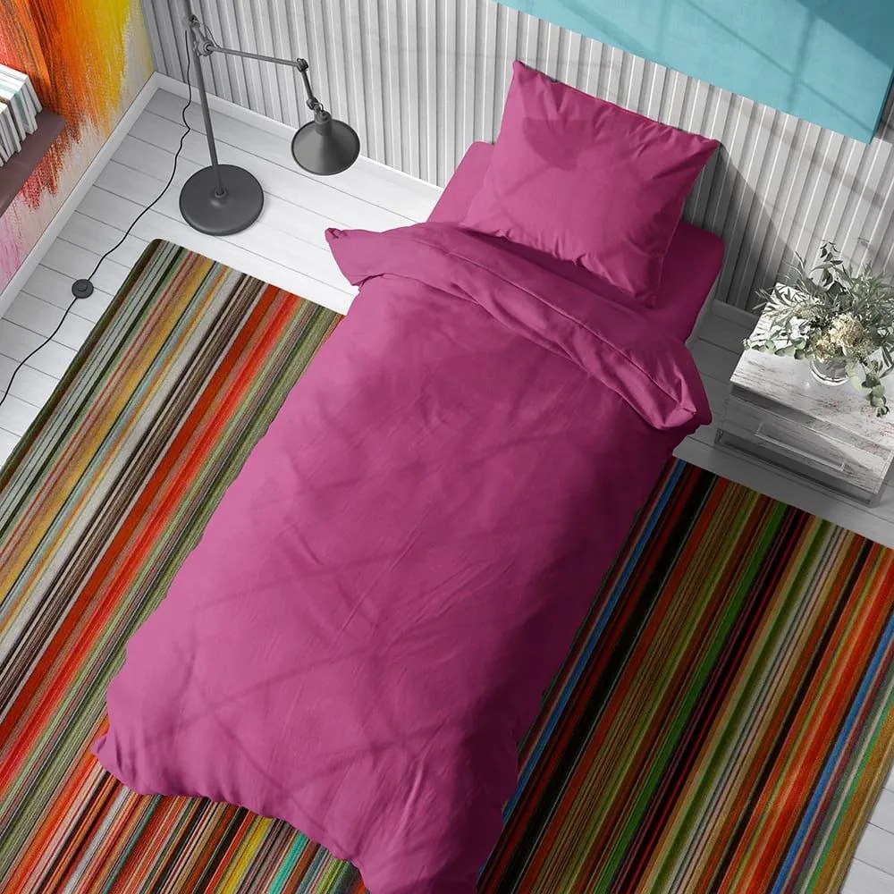 Σεντόνια Solid 499 (Σετ 4τμχ) Fuchsia DimCol King Size 240x270cm 100% Cotton
