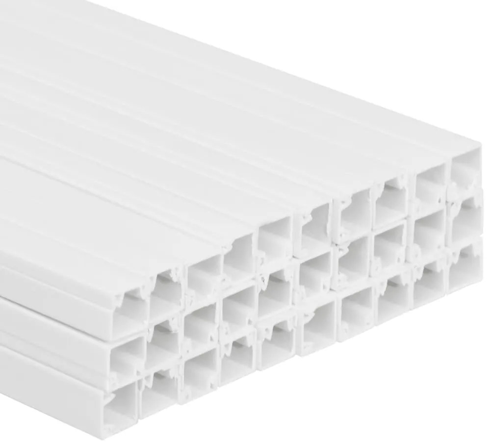 vidaXL Κανάλι Καλωδίων 10 x 10 χιλ. 30 μ. από PVC