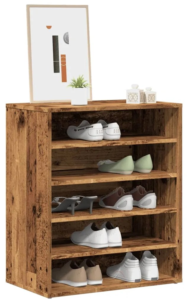 Παπουτσοθήκη Παλιό Ξύλο 60 x 35 x 70 εκ. από Μοριοσανίδα