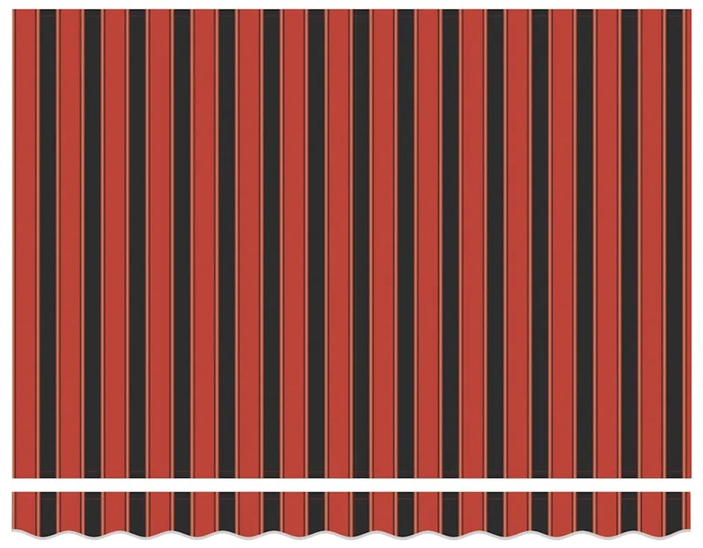 vidaXL Τέντα Πτυσσόμενη Πορτοκαλί / Καφέ 3 x 2,5 μ. Ύφασμα & Αλουμίνιο