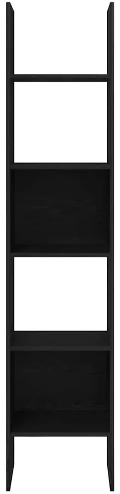 vidaXL Βιβλιοθήκη Μαύρη δρυς 40 x 35 x 180 εκ. Επεξεργασμένο ξύλο