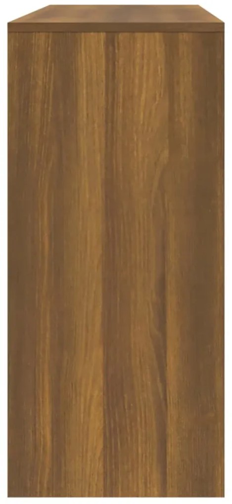 vidaXL Τραπέζι Κονσόλα Καφέ Δρυς 100x35x76,5 εκ. Επεξεργασμένο Ξύλο
