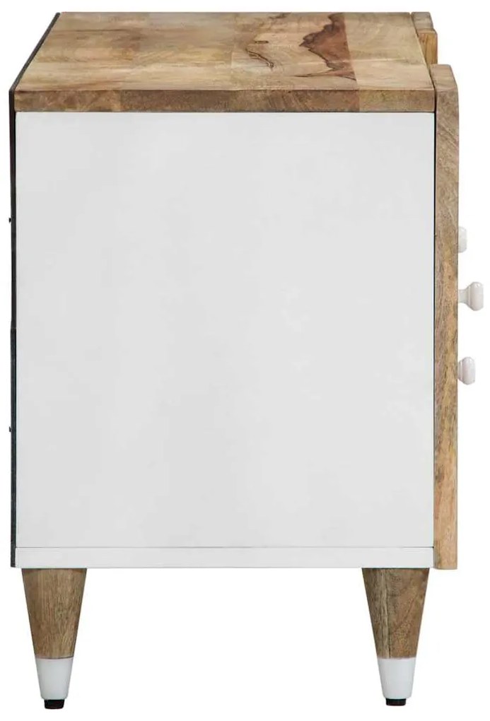 ντουλάπι τηλεόρασης vidaXL 105x33,5x46 cm μασίφ ξύλο Mango