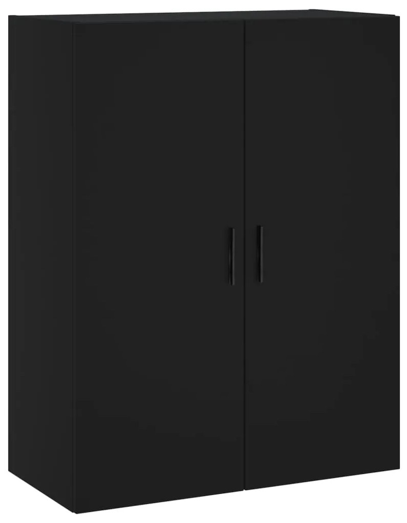 vidaXL Ντουλάπι Τοίχου Μαύρο 69,5 x 34 x 90 εκ.