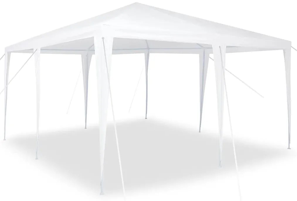 vidaXL Σκηνή Πάρτυ Λευκό 400 x 400 x 266 εκ Πολυεστέρας, Χάλυβας